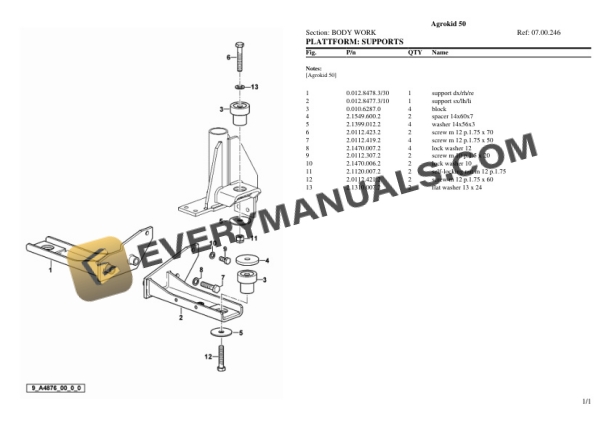 Deutz-Fahr Agrokid 50 Tractor Parts Catalog PDF 6 Deutz-Fahr Agrokid 50 Tractor Parts Catalog PDF - Image 4
