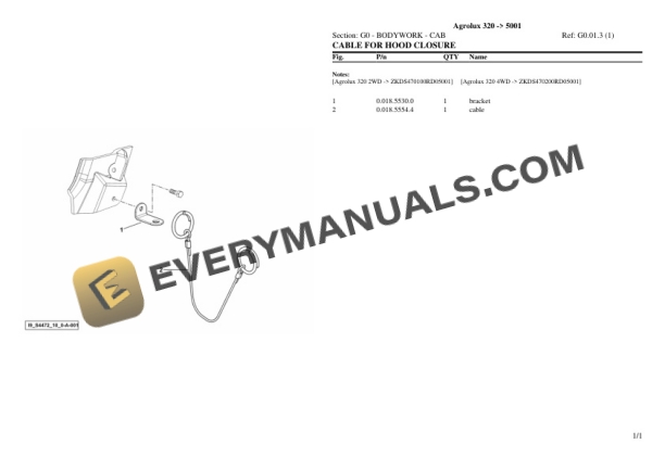 Deutz-Fahr Agrolux 320 (5001) Tractor Parts Catalog PDF 5 Deutz-Fahr Agrolux 320 (5001) Tractor Parts Catalog PDF - Image 3