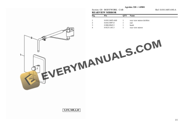 Deutz-Fahr Agrolux 320 (65001) Tractor Parts Catalog PDF 6 Deutz-Fahr Agrolux 320 (65001) Tractor Parts Catalog PDF - Image 4