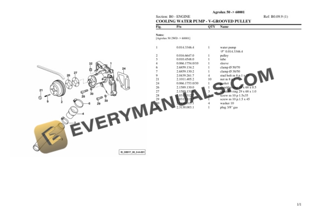 Deutz-Fahr Agrolux 50 (60001) Tractor Parts Catalog PDF 4 Deutz-Fahr Agrolux 50 (60001) Tractor Parts Catalog PDF - Image 2
