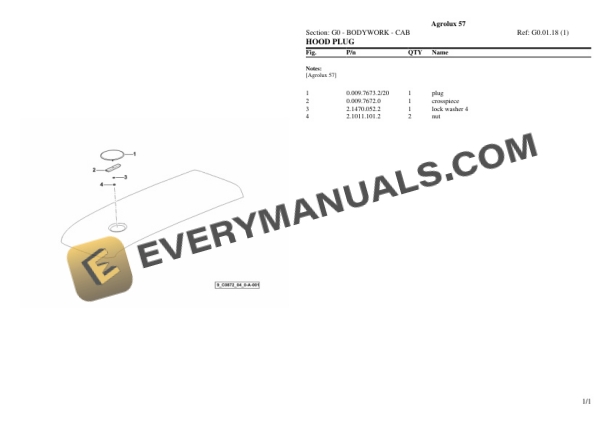 Deutz-Fahr Agrolux 57 Tractor Parts Catalog PDF 5 Deutz-Fahr Agrolux 57 Tractor Parts Catalog PDF - Image 3