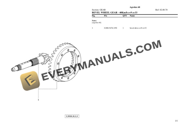 Deutz-Fahr Agrolux 60 Tractor Parts Catalog PDF 5 Deutz-Fahr Agrolux 60 Tractor Parts Catalog PDF - Image 3