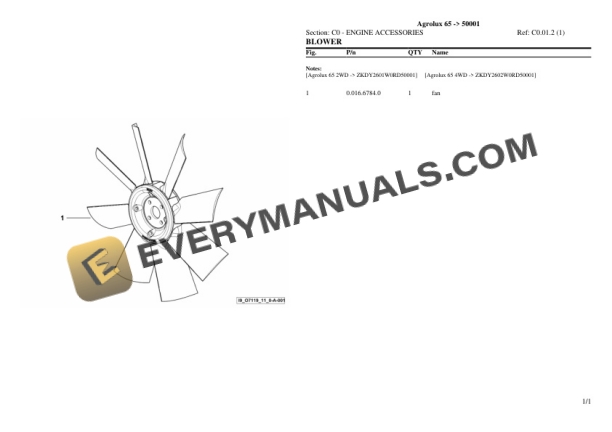 Deutz-Fahr Agrolux 65 (50001) Tractor Parts Catalog PDF 4 Deutz-Fahr Agrolux 65 (50001) Tractor Parts Catalog PDF - Image 2