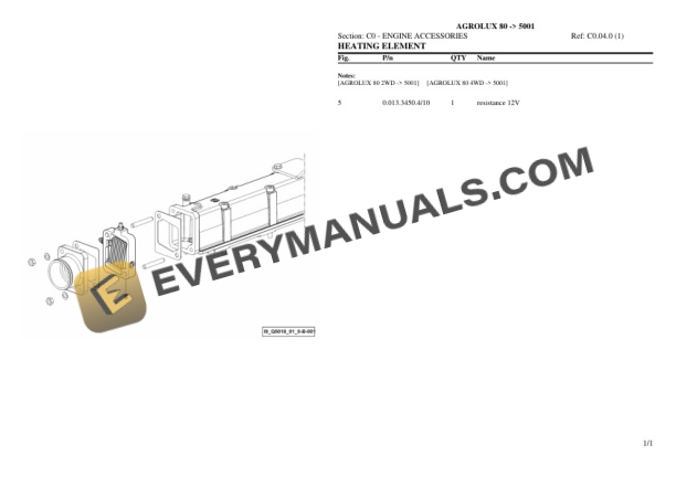 Deutz-Fahr AGROLUX 80 (5001) Tractor Parts Catalog PDF 4 Deutz-Fahr AGROLUX 80 (5001) Tractor Parts Catalog PDF - Image 2