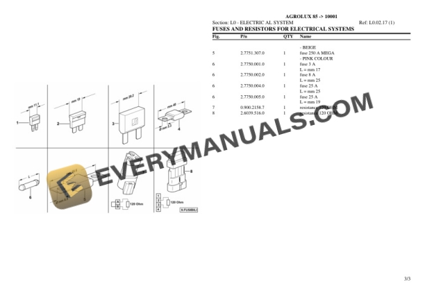 Deutz-Fahr AGROLUX 85 (10001) Tractor Parts Catalog PDF 7 Deutz-Fahr AGROLUX 85 (10001) Tractor Parts Catalog PDF - Image 5
