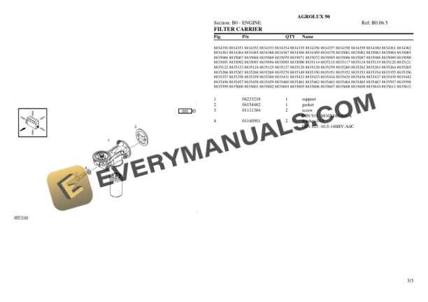 Deutz-Fahr AGROLUX 90 Tractor Parts Catalog PDF 4 Deutz-Fahr AGROLUX 90 Tractor Parts Catalog PDF - Image 2