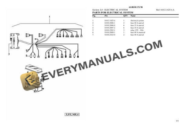 Deutz-Fahr AGROLUX 90 Tractor Parts Catalog PDF 7 Deutz-Fahr AGROLUX 90 Tractor Parts Catalog PDF - Image 5