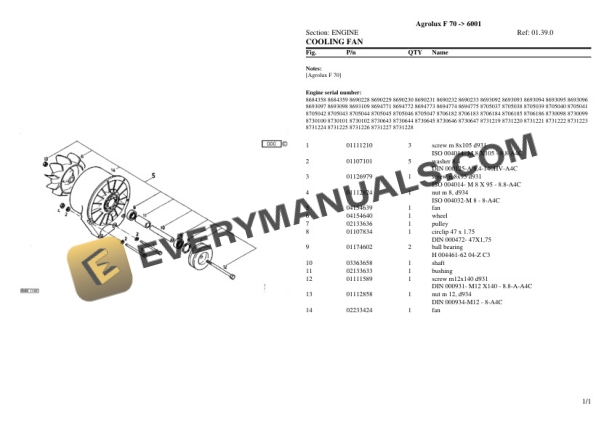 Deutz-Fahr Agrolux F 70 (6001) Tractor Parts Catalog PDF-2