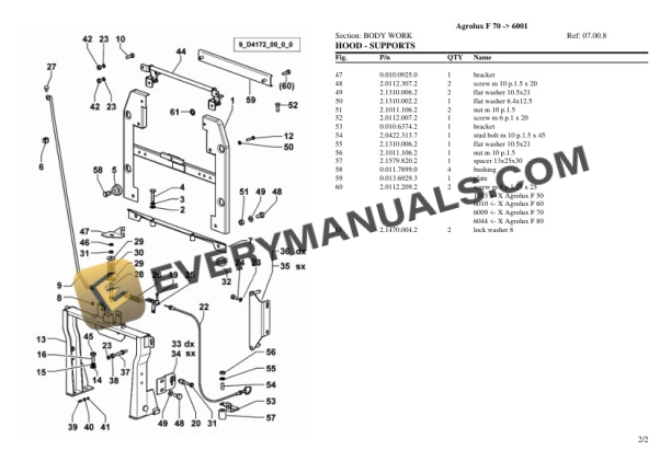 Deutz-Fahr Agrolux F 70 (6001) Tractor Parts Catalog PDF-4