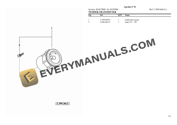 Deutz-Fahr Agrolux F 70 Tractor Parts Catalog PDF-5