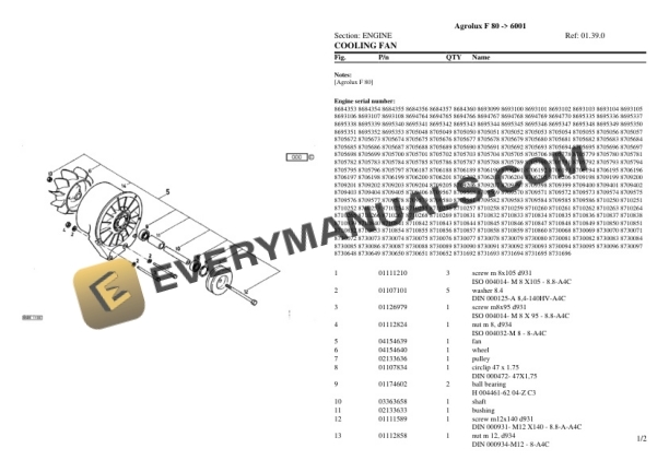 Deutz-Fahr Agrolux F 80 (6001) Tractor Parts Catalog PDF-2