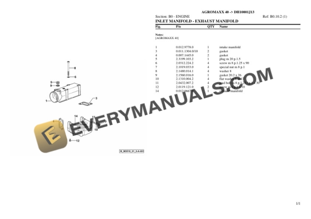 Deutz-Fahr AGROMAXX 40 (DH10001J13) Tractor Parts Catalog PDF 4 Deutz-Fahr AGROMAXX 40 (DH10001J13) Tractor Parts Catalog PDF - Image 2