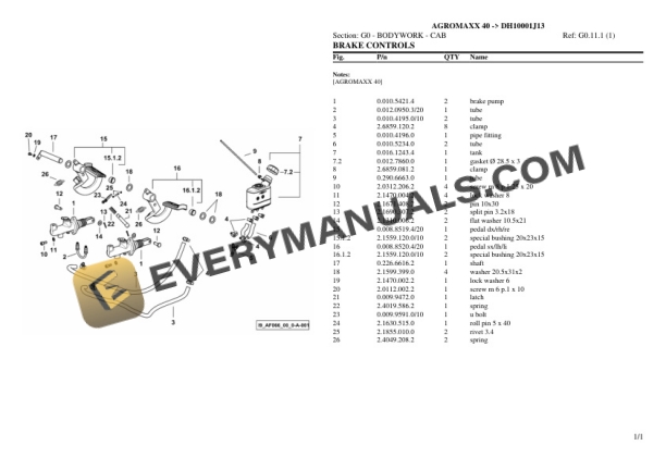 Deutz-Fahr AGROMAXX 40 (DH10001J13) Tractor Parts Catalog PDF 6 Deutz-Fahr AGROMAXX 40 (DH10001J13) Tractor Parts Catalog PDF - Image 4