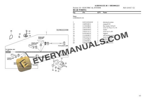 Deutz-Fahr AGROMAXX 40 (DH10001J13) Tractor Parts Catalog PDF 7 Deutz-Fahr AGROMAXX 40 (DH10001J13) Tractor Parts Catalog PDF - Image 5
