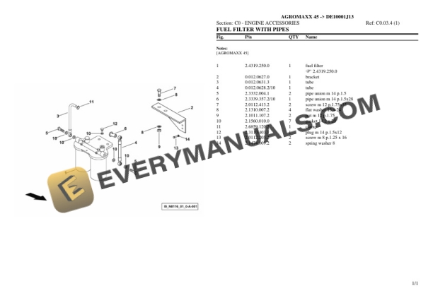 Deutz-Fahr AGROMAXX 45 (DE10001J13) Tractor Parts Catalog PDF 4 Deutz-Fahr AGROMAXX 45 (DE10001J13) Tractor Parts Catalog PDF - Image 2