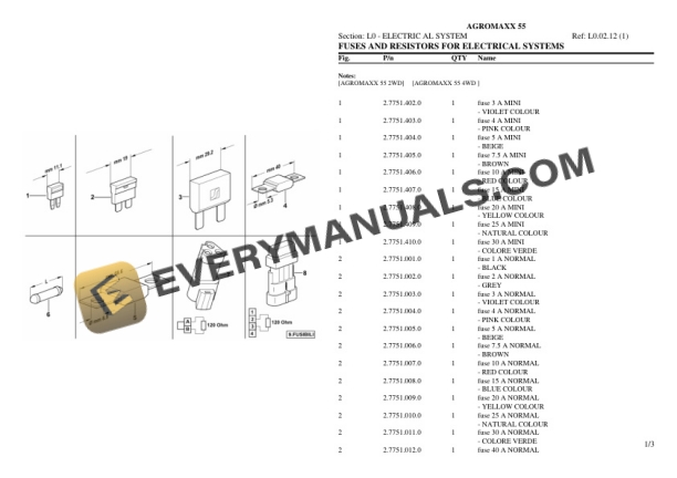Deutz-Fahr AGROMAXX 55 Tractor Parts Catalog PDF 7 Deutz-Fahr AGROMAXX 55 Tractor Parts Catalog PDF - Image 5