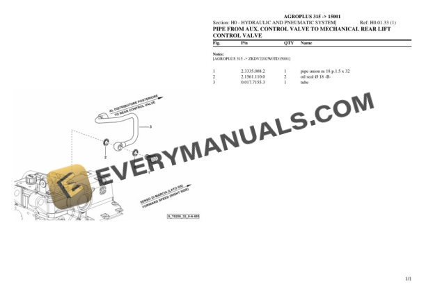 Deutz-Fahr AGROPLUS 315 (15001) Tractor Parts Catalog PDF 6 Deutz-Fahr AGROPLUS 315 (15001) Tractor Parts Catalog PDF - Image 4