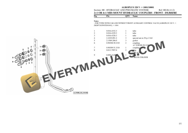 Deutz-Fahr AGROPLUS 320 V (1001_10001) Tractor Parts Catalog PDF 6 Deutz-Fahr AGROPLUS 320 V (1001_10001) Tractor Parts Catalog PDF - Image 4