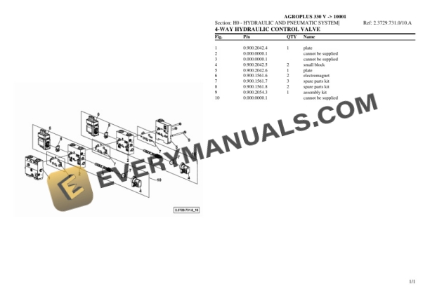 Deutz-Fahr AGROPLUS 330 V (10001) Tractor Parts Catalog PDF 6 Deutz-Fahr AGROPLUS 330 V (10001) Tractor Parts Catalog PDF - Image 4
