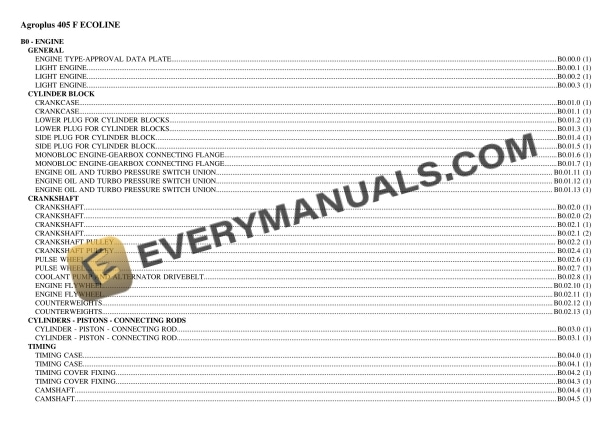 deutz fahr agroplus 405 f ecoline tractor parts catalog pdf 1
