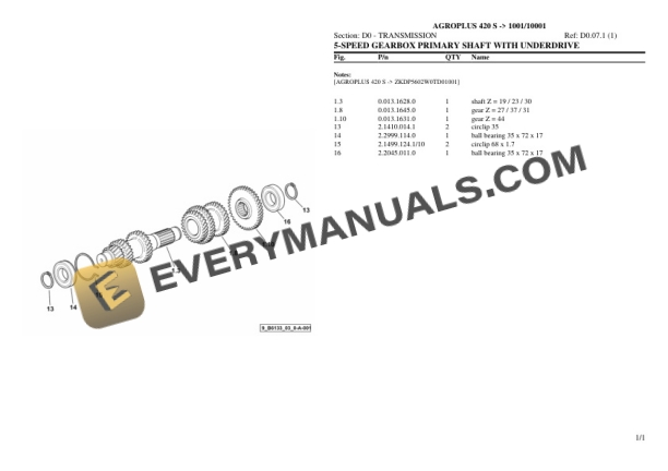 Deutz-Fahr AGROPLUS 420 S (1001 10001) Tractor Parts Catalog PDF 4 Deutz-Fahr AGROPLUS 420 S (1001 10001) Tractor Parts Catalog PDF - Image 2