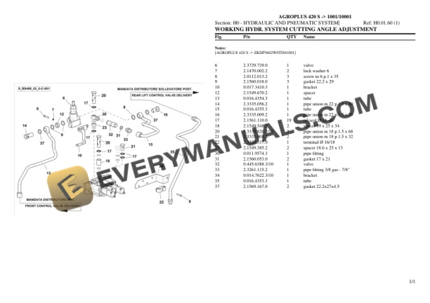 Deutz-Fahr AGROPLUS 420 S (1001 10001) Tractor Parts Catalog PDF 6 Deutz-Fahr AGROPLUS 420 S (1001 10001) Tractor Parts Catalog PDF - Image 4