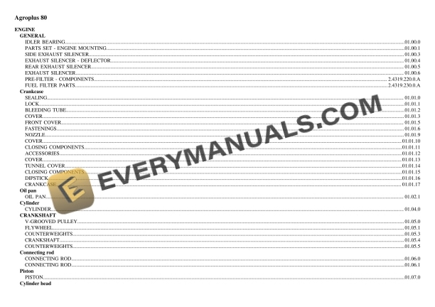 deutz fahr agroplus 80 tractor parts catalog pdf 1