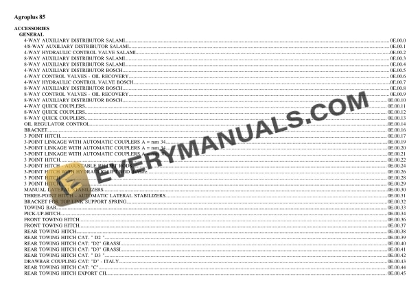 deutz fahr agroplus 85 tractor parts catalog pdf 1