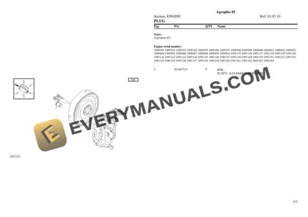 Deutz-Fahr Agroplus 85 Tractor Parts Catalog PDF-3