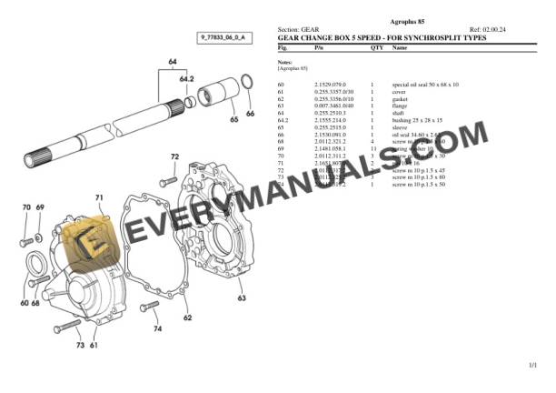 Deutz-Fahr Agroplus 85 Tractor Parts Catalog PDF-5