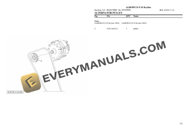 Deutz-Fahr AGROPLUS F 65 Keyline Tractor Parts Catalog PDF 7 Deutz-Fahr AGROPLUS F 65 Keyline Tractor Parts Catalog PDF - Image 5