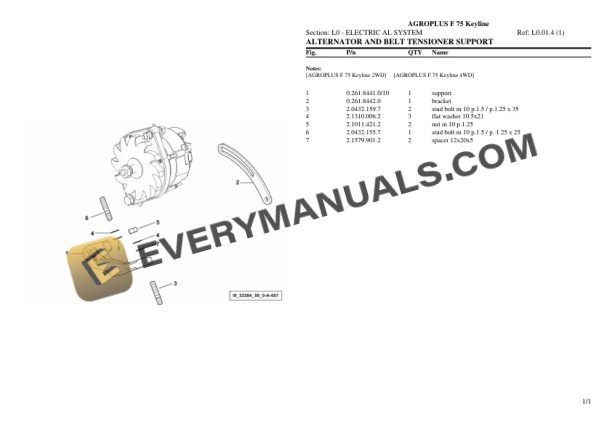 Deutz-Fahr AGROPLUS F 75 Keyline Tractor Parts Catalog PDF 7 Deutz-Fahr AGROPLUS F 75 Keyline Tractor Parts Catalog PDF - Image 5