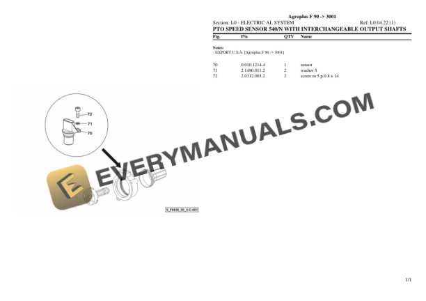 Deutz-Fahr Agroplus F 90 (3001) Tractor Parts Catalog PDF 7 Deutz-Fahr Agroplus F 90 (3001) Tractor Parts Catalog PDF - Image 5