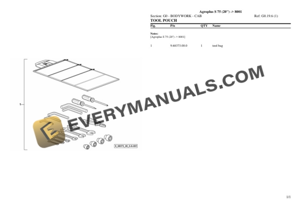 Deutz-Fahr Agroplus S 75 (20'') (8001) Tractor Parts Catalog PDF 6 Deutz-Fahr Agroplus S 75 (20'') (8001) Tractor Parts Catalog PDF - Image 4