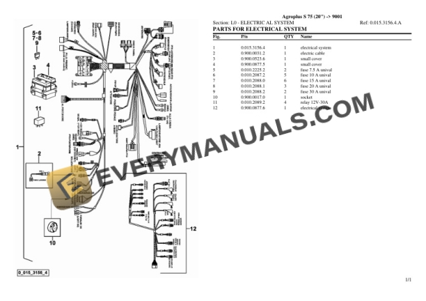 Deutz-Fahr Agroplus S 75 (20'') (9001) Tractor Parts Catalog PDF 7 Deutz-Fahr Agroplus S 75 (20'') (9001) Tractor Parts Catalog PDF - Image 5