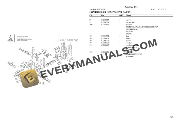 Deutz-Fahr AgroStar 4.71 Tractor Parts Catalog PDF 4 Deutz-Fahr AgroStar 4.71 Tractor Parts Catalog PDF - Image 2