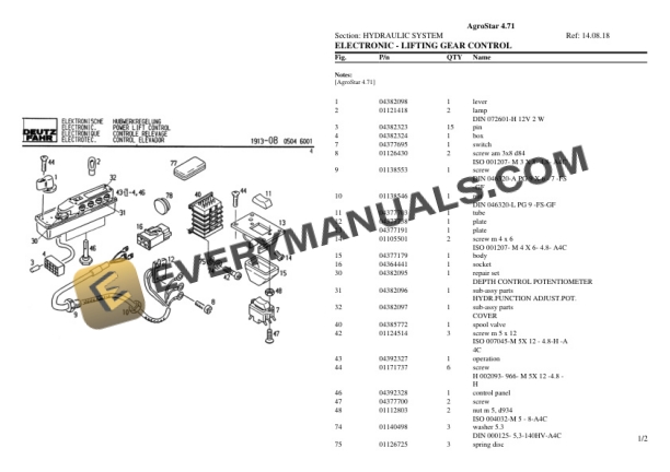 Deutz-Fahr AgroStar 4.71 Tractor Parts Catalog PDF 6 Deutz-Fahr AgroStar 4.71 Tractor Parts Catalog PDF - Image 4