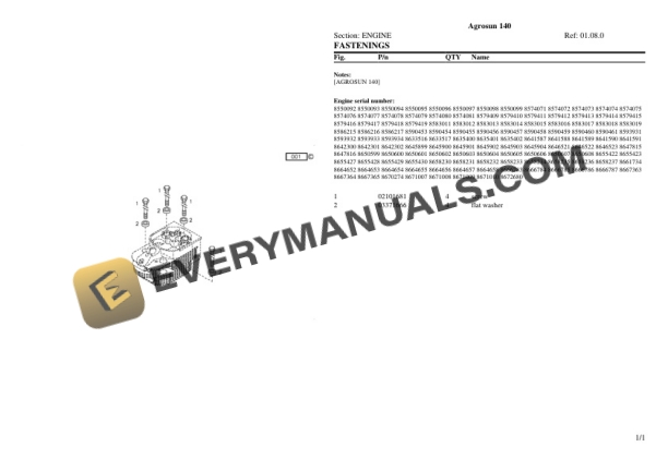 Deutz-Fahr Agrosun 140 Tractor Parts Catalog PDF-2