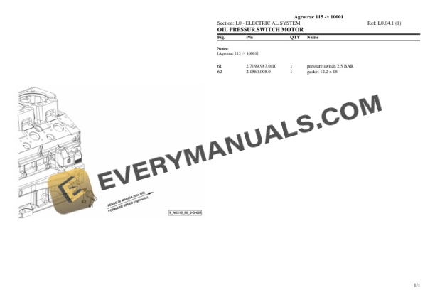 Deutz-Fahr Agrotrac 115 (10001) Tractor Parts Catalog PDF 7 Deutz-Fahr Agrotrac 115 (10001) Tractor Parts Catalog PDF - Image 5