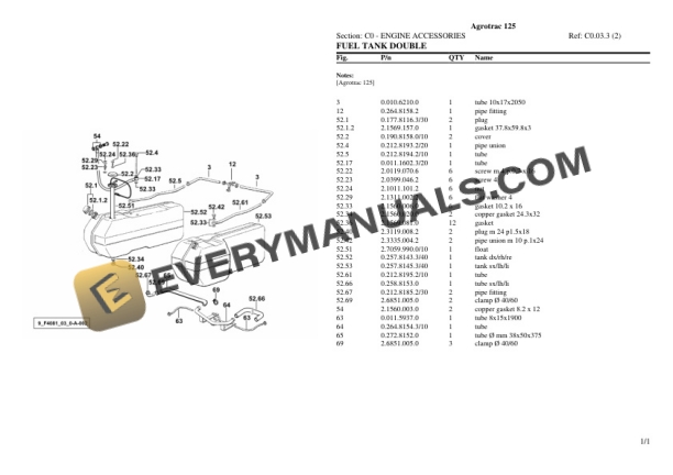 Deutz-Fahr Agrotrac 125 Tractor Parts Catalog PDF 4 Deutz-Fahr Agrotrac 125 Tractor Parts Catalog PDF - Image 2