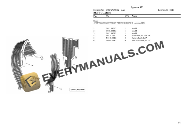 Deutz-Fahr Agrotrac 125 Tractor Parts Catalog PDF 5 Deutz-Fahr Agrotrac 125 Tractor Parts Catalog PDF - Image 3