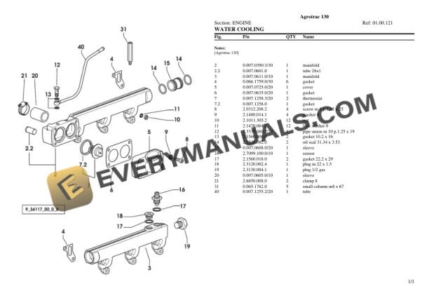 Deutz-Fahr Agrotrac 130 Tractor Parts Catalog PDF-2