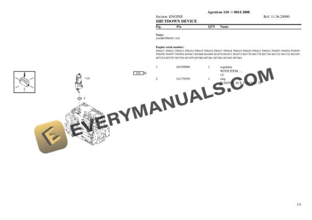 Deutz-Fahr Agrotron 110 (8014 2000) Tractor Parts Catalog PDF 6 Deutz-Fahr Agrotron 110 (8014 2000) Tractor Parts Catalog PDF-4