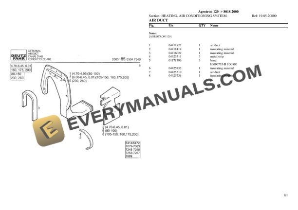 Deutz-Fahr Agrotron 120 (8018 2000) Tractor Parts Catalog PDF-5