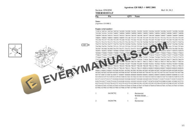 Deutz-Fahr Agrotron 120 MK3 (8092 2001) Tractor Parts Catalog PDF 4 Deutz-Fahr Agrotron 120 MK3 (8092 2001) Tractor Parts Catalog PDF - Image 2