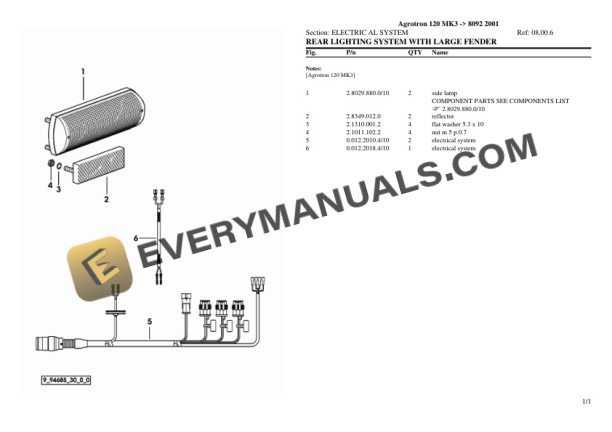 Deutz-Fahr Agrotron 120 MK3 (8092 2001) Tractor Parts Catalog PDF 6 Deutz-Fahr Agrotron 120 MK3 (8092 2001) Tractor Parts Catalog PDF - Image 4