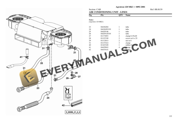 Deutz-Fahr Agrotron 120 MK3 (8092 2001) Tractor Parts Catalog PDF 7 Deutz-Fahr Agrotron 120 MK3 (8092 2001) Tractor Parts Catalog PDF - Image 5