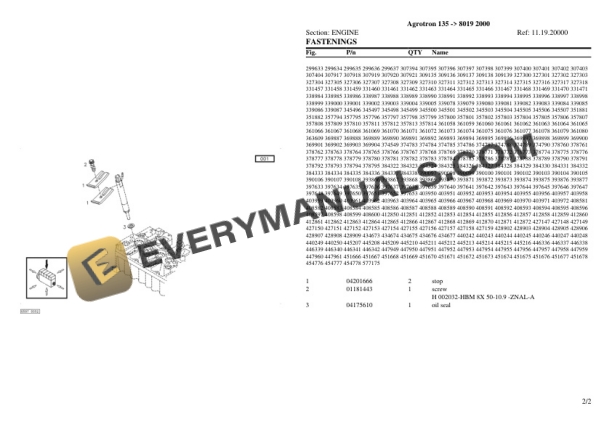 Deutz-Fahr Agrotron 135 (8019 2000) Tractor Parts Catalog PDF 4 Deutz-Fahr Agrotron 135 (8019 2000) Tractor Parts Catalog PDF - Image 2