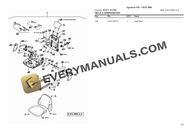Deutz-Fahr Agrotron 155 (8115 1001) Tractor Parts Catalog PDF 6 Deutz-Fahr Agrotron 155 (8115 1001) Tractor Parts Catalog PDF - Image 4