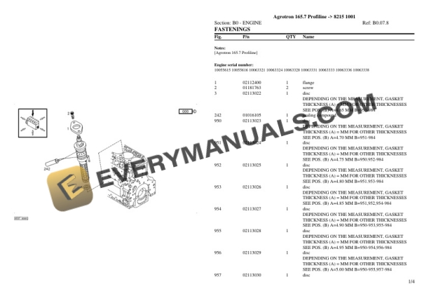 Deutz-Fahr Agrotron 165.7 Profiline (8215 1001) Tractor Parts Catalog PDF 3 Deutz-Fahr Agrotron 165.7 Profiline (8215 1001) Tractor Parts Catalog PDF - Image 2